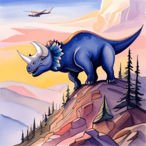 Free bedtime stories about dinosaurs -Toby the Triceratops: A Dinosaur's Magical Flight